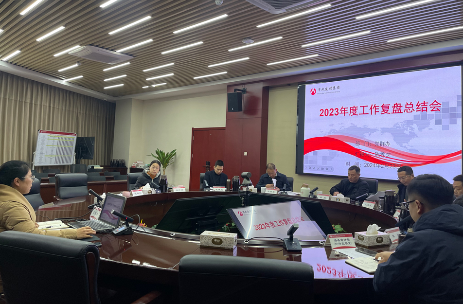 南昌市政建設集團2023年度工作復盤總結會